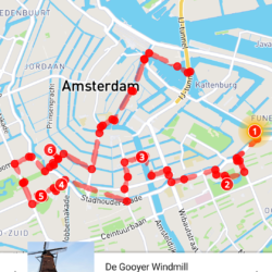 Карта города Амстердам Голландия