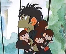 Осторожно обезьянки - мультфильм, детская песня из мультфильма скачать смотреть бесплатно онлайн, текст песни обезьянок, мультик
