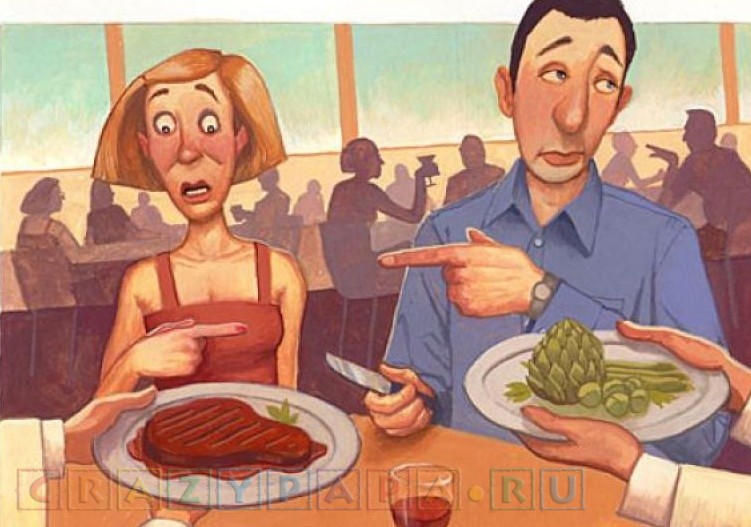Отказ человека от мяса — месяц первый — вперед к вегетарианству! Читать в: http://www.crazypapa.ru/page/32/#ixzz5WSG1bW2H crazy